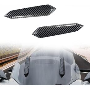 Motorcycle Windshield Strut Covers Windscreen Trim for Goldwing GL1800 18-24, Carbon Fiber Pattern Front Windscreen Trim Decoration for Honda Gold Wing GL 1800 2018-2024 Accessories