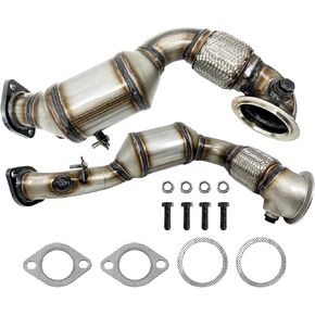 18307553594 Catalytic Converter Set Compatible with BMW 335xi 2007-2008 335i 2007-2010 135i 2008-2010 3.0L Turbo 2PCS Replace Part# 17298 17299 18307553595