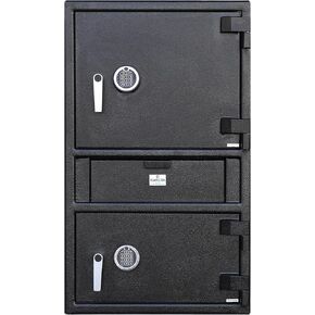 Templeton Standard Depository Drop Safe & Lock Box, Electronic Multi-User Keypad Combination Lock with Key Backup, Anti Fishing Security, 1.5 CBF Black
