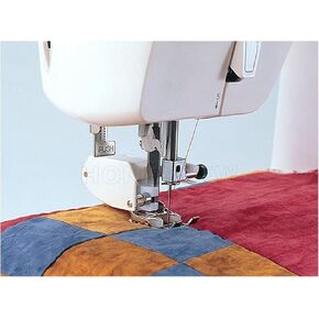 HONEYSEW Even Feed/Walking Foot 7mm Sewing Machine Presser Foot with Quilt Guide for Brother Singer Janome Sewing Multiple Layers SA140
