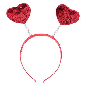 Love Heart Shaped Sequin Headband Valentine's Day Hair Hoop Hair Loop Hair Clasp Hair Band Hair Accessories Dress Accessories for Girl