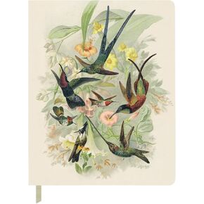 Fringe Studio Classic Large Paperback Journal, HUMMINGBIRDS, 7.5" x 9.5", 208 Pages, Memento Collection (841055)