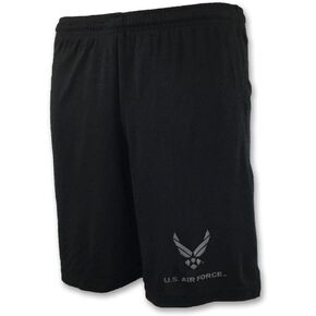 Armed Forces Gear Air Force Men's PT Shorts (Black)
