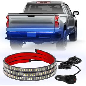 60 inch Truck Emergency Lights Strip 360 LED Tailgate/Rear Window Strobe Lights Red White Firefighter POV Lights Flashing Warning Hazard Safety First Responder Lights for Vehicles Fire Trucks in Kuwait