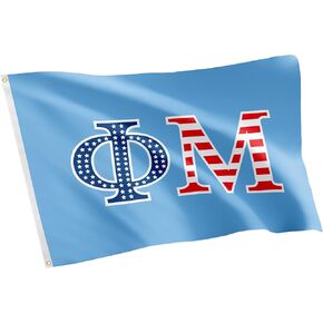Desert Cactus Phi Mu Flag USA Letter Sorority Greek Banner Large 3x5 Feet Sign Decor (Flags - USA)