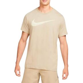 Nike Men's Sportswear Swoosh T-Shirts (Large, Brown (Global AF1))
