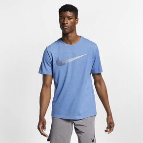 Nike Men's Sportswear Swoosh T-Shirts (Large, Brown (Global AF1))