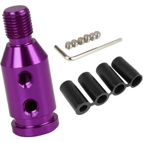 M12 X 1.25 Car Universal Purple Gear Shift Knob Adapter for Non Threaded Shifter Item Replacement
