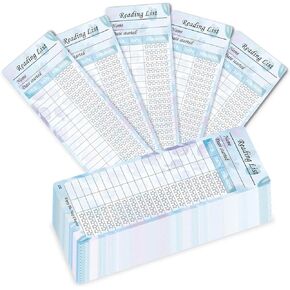 Bookmark Reading List Tracker，Personal Libraries Reading Page Cards Book Tracker Notecards Reading Log for Reading Student Lover Readers Literary Gifts, Book Accessories (60pcs), Paper