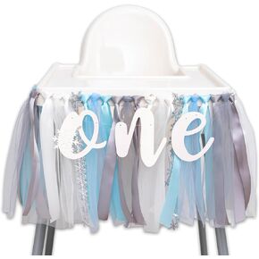 لافتة كرسي مرتفع لعيد الميلاد الأول من Winter Onederland - لافتة كرسي مرتفع على شكل ندفة الثلج لعيد الميلاد الأول، لافتة زينة عطلة عيد الميلاد لحفلة عيد الميلاد، تحطيم الكعك، دعامة للصور (وردي)
