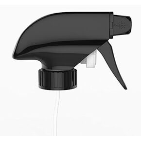 Sally's Organics Black Spray Nozzle - Replacement Trigger Sprayer for 16oz Glass Spray Bottles - Adjustable Spray Bottle Top for Mist & Stream