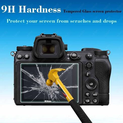 ULBTER Z6II Z7II Screen Protector for Nikon Z 7II / Z 6II + Top [2+2Pack] 0.3mm 9H Hardness Z7 II Z6 II Tempered Glass Cover Anti-Scrach Anti-Fingerprint Anti-Bubble in Kuwait