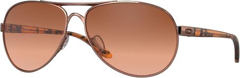 مجموعة نظارات Oakley OO4079 الشمسية: OO 4079 407901 ردود الفعل طقم ملحقات مقود باللون الذهبي الوردي Vr50 باللونين البني والأسود المتوسط in Saudi Arabia