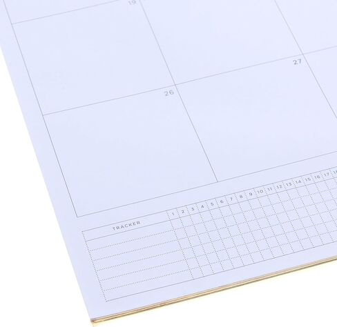 تقويم مكتبي من الجلد النباتي الأسود من راسل+هازل، 12 ورقة، 22 بوصة × 17 بوصة - يناير 2025 - ديسمبر 2025 (100635) in Kuwait