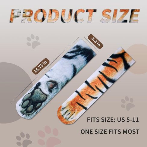 White Elephant Gifts for Adults - Funny Animal Feet Paw Socks Gag Gifts Christmas Stocking Stuffers in Saudi Arabia