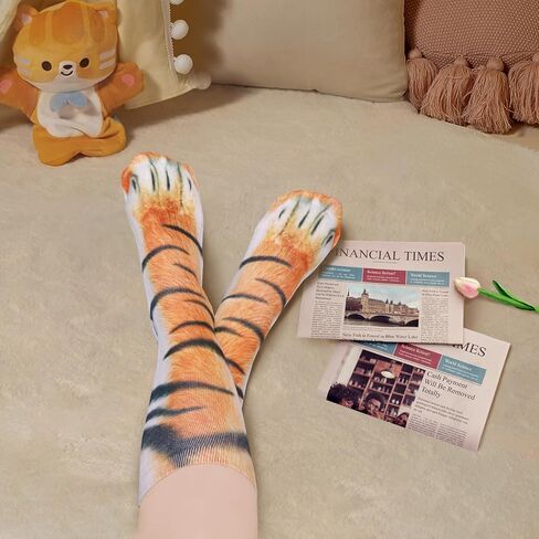 White Elephant Gifts for Adults - Funny Animal Feet Paw Socks Gag Gifts Christmas Stocking Stuffers in Saudi Arabia