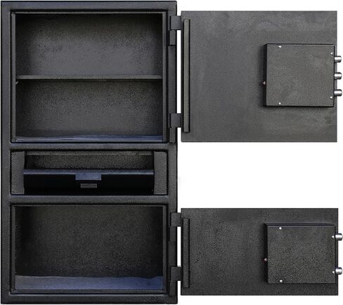 Templeton Standard Depository Drop Safe & Lock Box, Electronic Multi-User Keypad Combination Lock with Key Backup, Anti Fishing Security, 1.5 CBF Black in Saudi Arabia