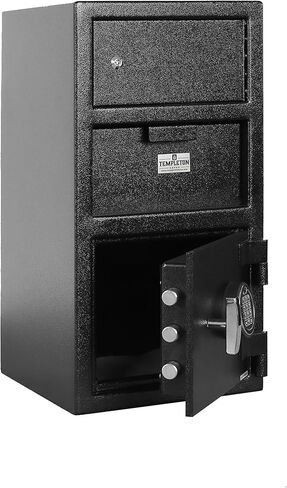 Templeton Standard Depository Drop Safe & Lock Box, Electronic Multi-User Keypad Combination Lock with Key Backup, Anti Fishing Security, 1.5 CBF Black in Saudi Arabia