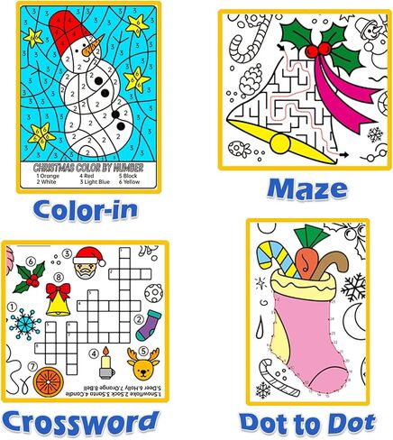 Christmas Coloring Poster/Tablecloth-Christmas Crafts for Kids 30 x 72 Inches Party Supplies Drawing Jumbo Paper Christmas Decorations Classroom Banner Kids Games in Saudi Arabia
