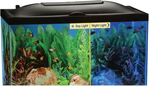 Marineland LED Light Hood For Aquariums, 20 Inches By 10 Inches, Natural Shimmering Light With Night Light Effect in Kuwait