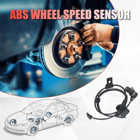 ALS580 Front Left ABS Wheel Speed Sensor Compatible with Santa Fe 2001 2002 2003 2004 2005 2006 2.4L L4 2.7L 3.5L V6 in Saudi Arabia