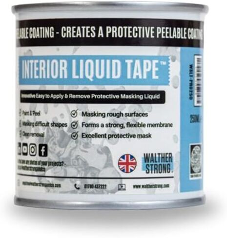 Walther Strong - Interior Liquid Masking Tape - Masking Fluid, Masking Liquid (250 ml) in Saudi Arabia