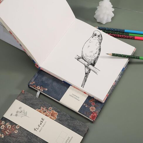 كتب رسم ذات غلاف مقوى من الحرير مقاس 7.1 بوصة × 7.1 بوصة، كتاب رسم فني مربع، 81 ورقة، هدية عيد الميلاد، أخضر in Saudi Arabia