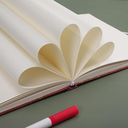 Fabric Simulated Silk Hardcover Sketching Books 7.1"x7.1" Square Art Sketch Book, 82 Sheets, Christmas Gift, Red in Saudi Arabia