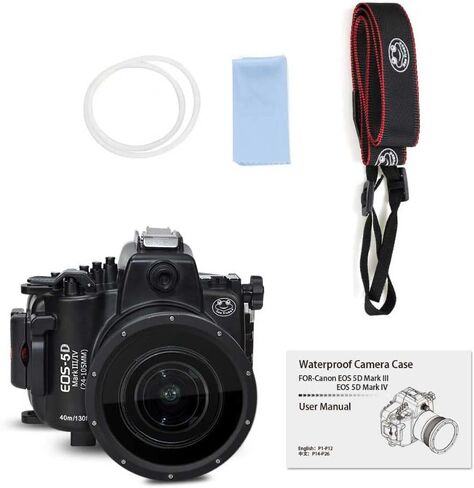 Sea frogs Underwater Camera Case Compatible with Canon EOS R6 60MM IPX8 40m/130ft Maximum Diving Depth Waterproof Camera Housing for Diving, Surfing, Rowing, Skiing in Kuwait