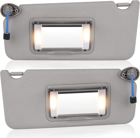 Gray Left Driver Right Passenger Side Sun Visor Fit for Honda Accord 2008 2009 2010 2011 2012 Replace # 83230TA0A91ZA 83280TA0A91ZB in Saudi Arabia