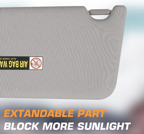 Gray Left Driver Right Passenger Side Sun Visor Fit for Honda Accord 2008 2009 2010 2011 2012 Replace # 83230TA0A91ZA 83280TA0A91ZB in Saudi Arabia