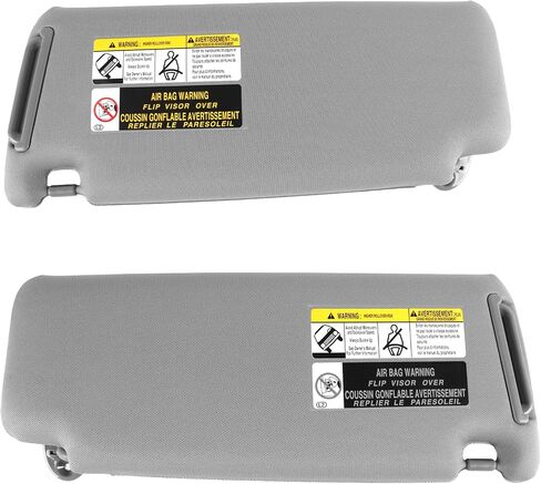 Left&Right Side Sun Visor Replacement for 4RUNNER Toyota 2010 2011 2012 2013 2014 2015 2016 2017 2018 2019 2020 2021 2022 2023 Sunvisor Replaces 74320-35A91-B1,74310-35B01-B1(Gray) in Kuwait
