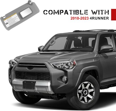 Left&Right Side Sun Visor Replacement for 4RUNNER Toyota 2010 2011 2012 2013 2014 2015 2016 2017 2018 2019 2020 2021 2022 2023 Sunvisor Replaces 74320-35A91-B1,74310-35B01-B1(Gray) in Kuwait