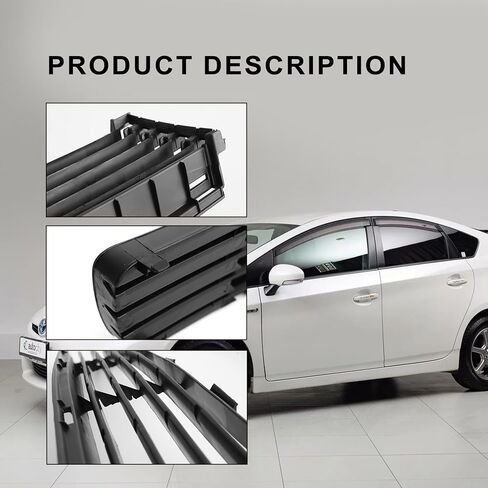 شبكة المصد الأمامي السفلي من Shelita مع غطاء مصابيح الضباب بدون فتحة لسيارة Toyota Prius 2004-2009 شواية بديلة لـ 53111-47010 53113-47020 53112-47020 TO1036112 TO1039119 TO1038119 in Kuwait