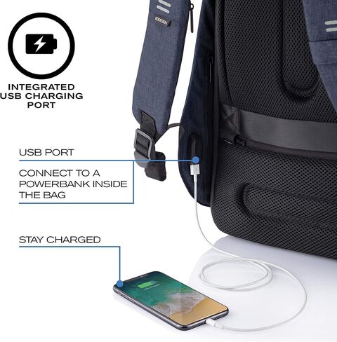 XDDesign HERO XL Anti-Theft Laptop Backpack 20L with 17" Laptop /12.9" Tablet Compartment | Slash-Resistant | Eco Friendly | Waterproof | Anti-shocked Travel Backpack w/USB Charging Port in Saudi Arabia