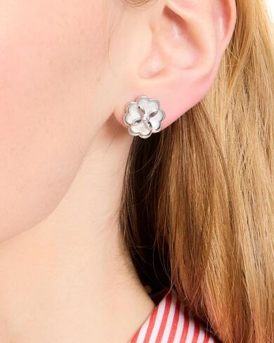Kate Spade New York Heritage Bloom Studs Earrings Cream/Gold One Size in Saudi Arabia