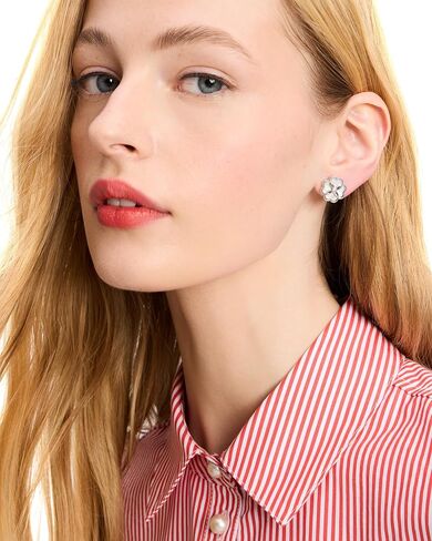 Kate Spade New York Heritage Bloom Studs Earrings Cream/Gold One Size in Saudi Arabia
