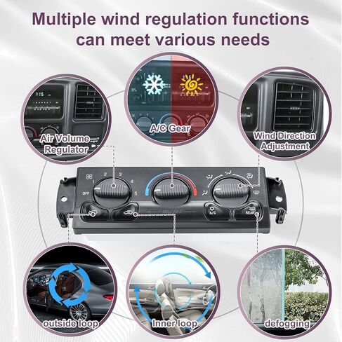 599-218 وحدة التحكم في المناخ - لوحة التحكم في المناخ لتكييف الهواء الأمامي والتدفئة المتوافقة مع 1999-2002 تشيفي سيلفرادو جي إم سي سييرا 2000-2002 تشيفي سوبربان أفالانش جي إم سي يوكون 2000 تاهو in Kuwait