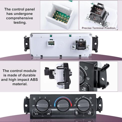 599-218 وحدة التحكم في المناخ - لوحة التحكم في المناخ لتكييف الهواء الأمامي والتدفئة المتوافقة مع 1999-2002 تشيفي سيلفرادو جي إم سي سييرا 2000-2002 تشيفي سوبربان أفالانش جي إم سي يوكون 2000 تاهو in Kuwait