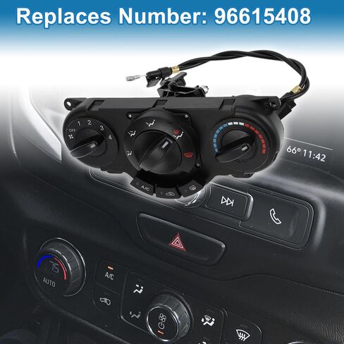 HVAC A/C Heater Climate Control Panel No.96615408 AC Heater Climate Control Switch Unit for Chevrolet Optra 2004-2010 Plastic Black in Saudi Arabia