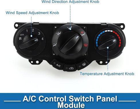 HVAC A/C Heater Climate Control Panel No.96615408 AC Heater Climate Control Switch Unit for Chevrolet Optra 2004-2010 Plastic Black in Saudi Arabia