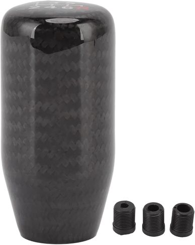 Gear Shift Knob, 6 Speed Shift Knob, Carbon Fiber Shift Knob with 3 Adapters, Shift Knob Compatible for Acura for Mazda for Mitsubishi for Scion for Infiniti in Saudi Arabia
