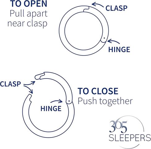 365 SLEEPERS Titanium Implant Grade 8mm - 12mm Double Hinged Segment Lip Nose Ear Ring Helix Tragus Septum Clicker Hoop Earring Body Piercing Jewelry in Kuwait