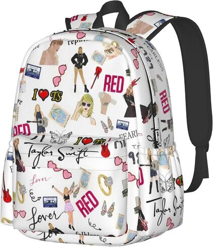 Stylish Music Singer Backpack Lightweight Travel Laptop Backpack Fashion Hip Hop Daypack for Music Fans in Saudi Arabia