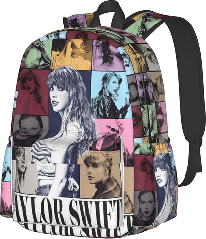 Stylish Music Singer Backpack Lightweight Travel Laptop Backpack Fashion Hip Hop Daypack for Music Fans in Saudi Arabia