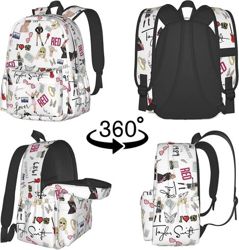 Stylish Music Singer Backpack Lightweight Travel Laptop Backpack Fashion Hip Hop Daypack for Music Fans in Saudi Arabia