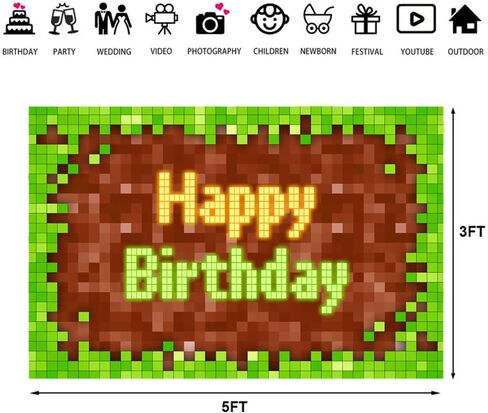 Ticuenicoa 5 × 3ft بكسل خلفية لعيد الميلاد لعبة موضوع خلفية التصوير الفوتوغرافي للأطفال الصبي عيد ميلاد سعيد ألعاب الفيديو معركة ألعاب الطرف لوازم كعكة الجدول ديكور راية in Kuwait