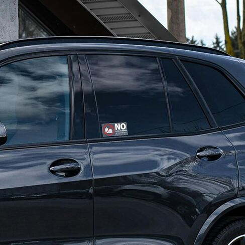 No Food Or Drinks in This Vehicle Sticker 4×2 Inches Self Adhesive Sign Vinyl Waterproof Decal Warning Label for Car Taxi Window 10 Pack in Saudi Arabia
