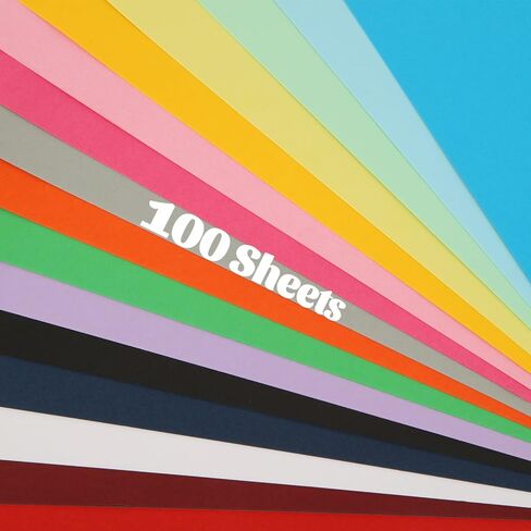 100 Sheets 12x12 Cardstock Colorfed Craft Cardstock Blank Cardstock Paper Multicolor 250G Cardstock Sheets for DIY Crafts Cards Making, Invitations, Scrapbook Supplies, Bussines Card in Saudi Arabia