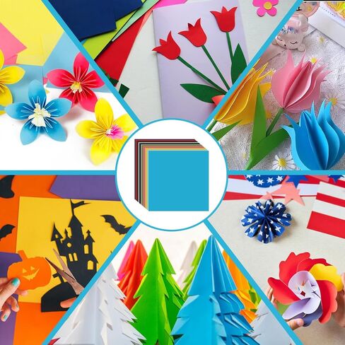 100 Sheets 12x12 Cardstock Colorfed Craft Cardstock Blank Cardstock Paper Multicolor 250G Cardstock Sheets for DIY Crafts Cards Making, Invitations, Scrapbook Supplies, Bussines Card in Saudi Arabia